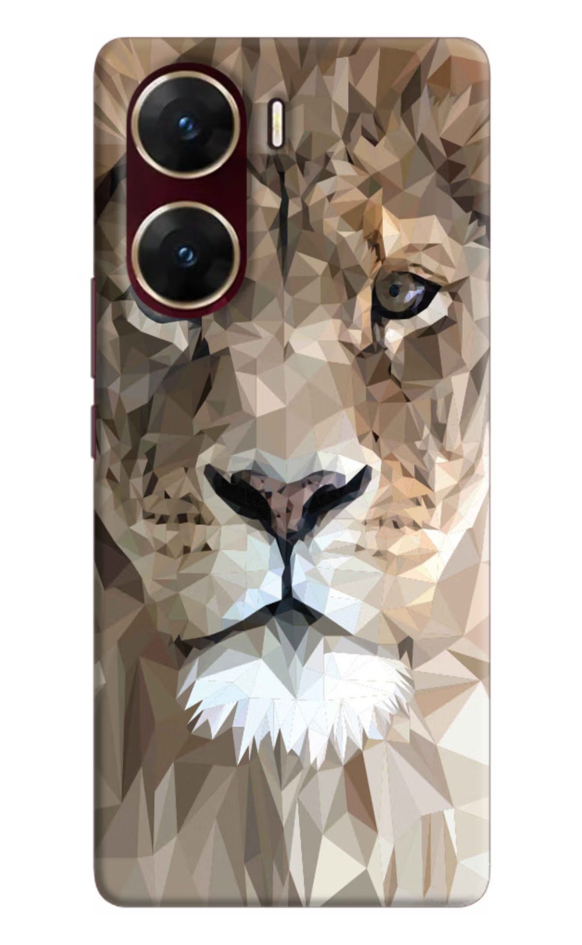Lion Art Vivo V29E Hard Case Back Cover by Casekaro
