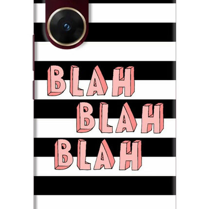 Blah Blah Blah Vivo V29E Hard Case Back Cover by Casekaro