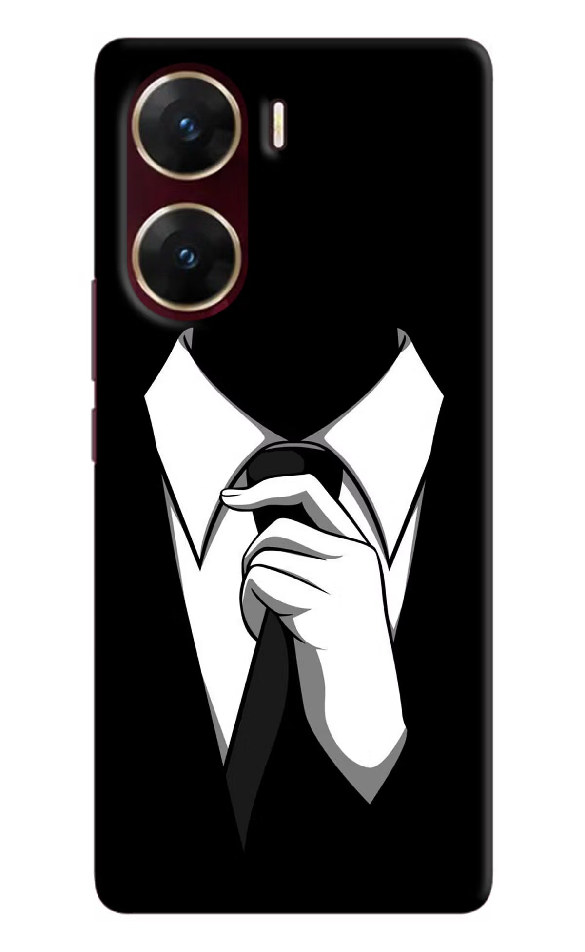 Black Tie Vivo V29E Hard Case Back Cover by Casekaro