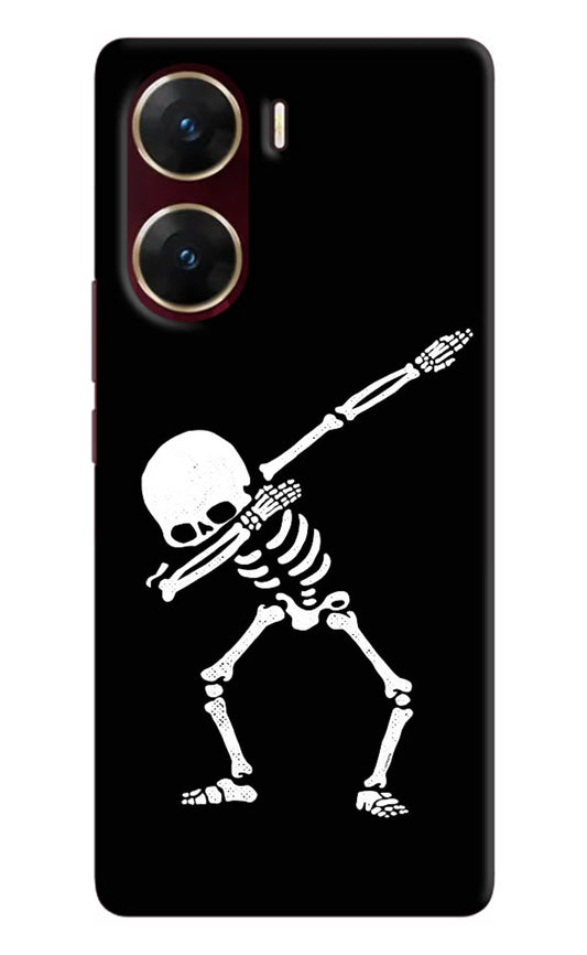 Dabbing Skeleton Art Vivo V29E Hard Case Back Cover by Casekaro