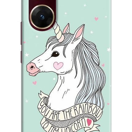 Unicorn Wallpaper Vivo V29E Hard Case Back Cover by Casekaro