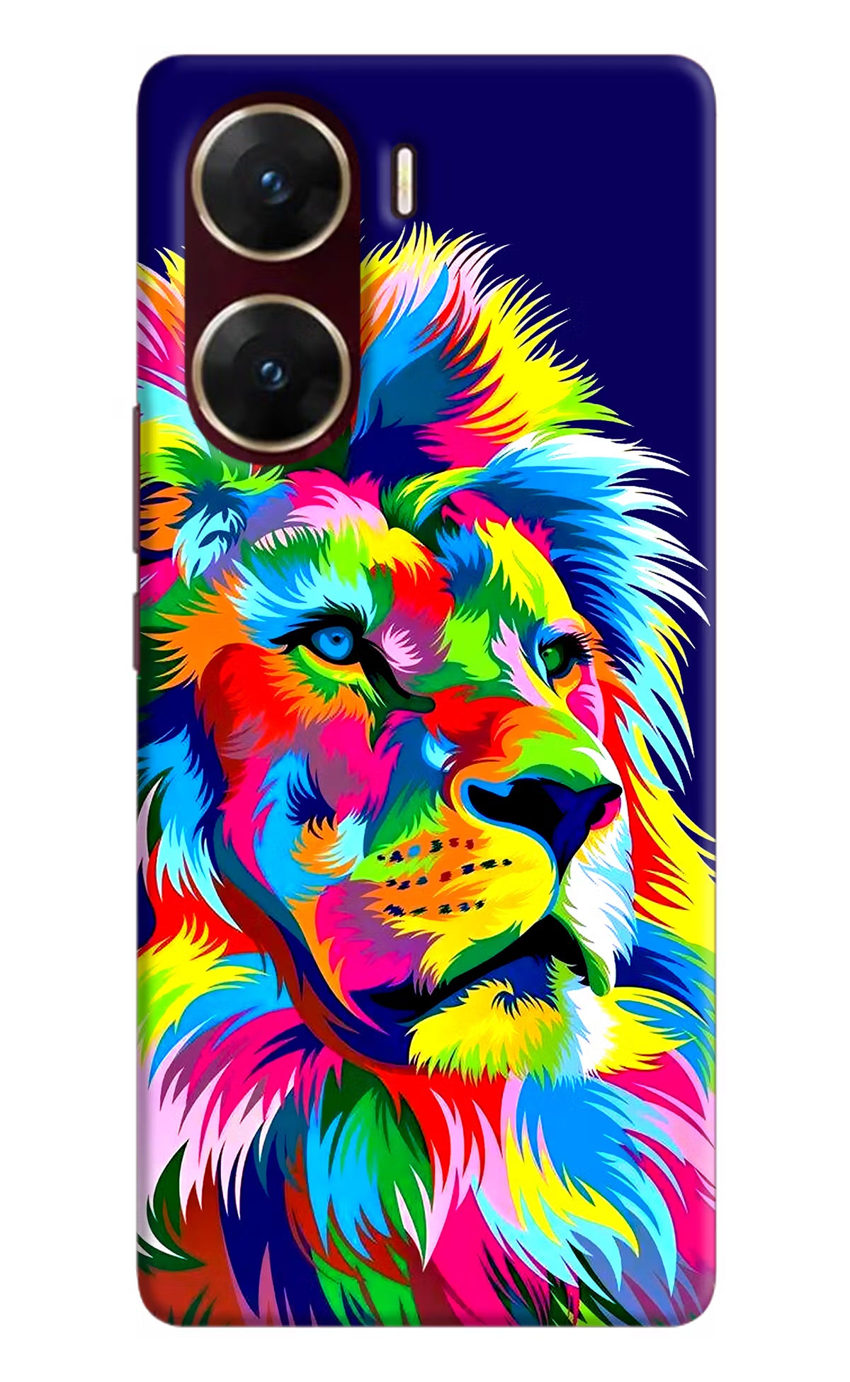 Vector Art Lion Vivo V29E Hard Case Back Cover by Casekaro
