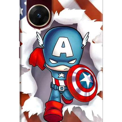 Captain America Vivo V29E Hard Case Back Cover by Casekaro