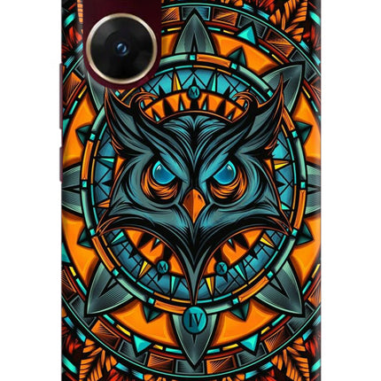 Angry Owl Art Vivo V29E Hard Case Back Cover by Casekaro