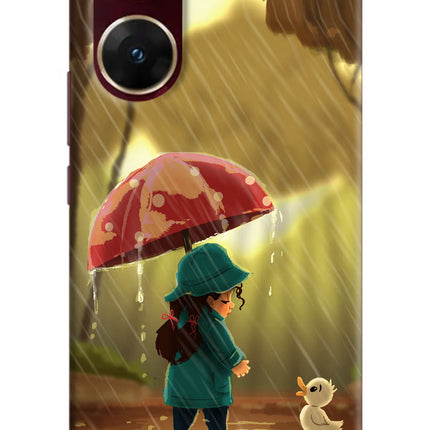 Rainy Day Vivo V29E Hard Case Back Cover by Casekaro