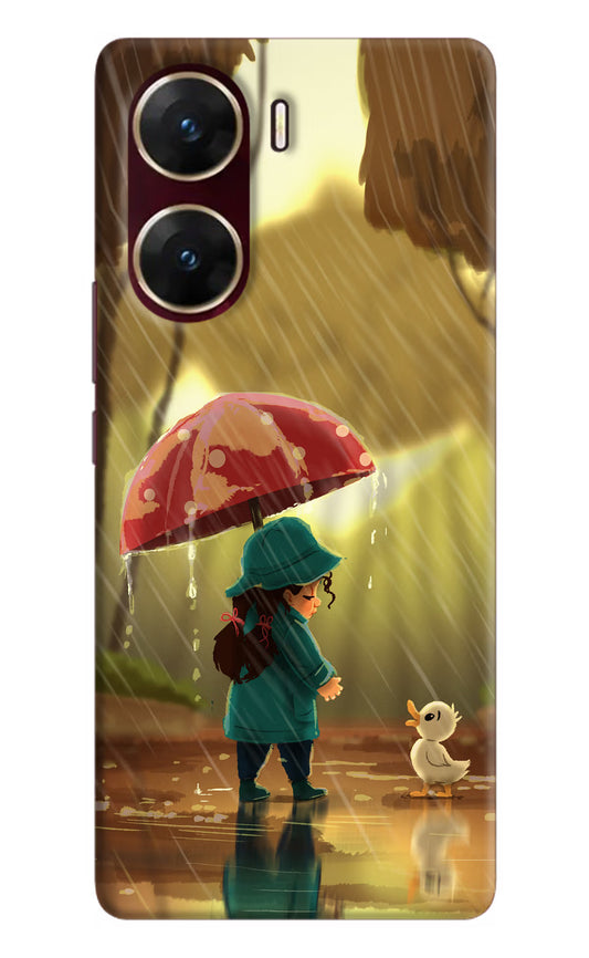Rainy Day Vivo V29E Hard Case Back Cover by Casekaro