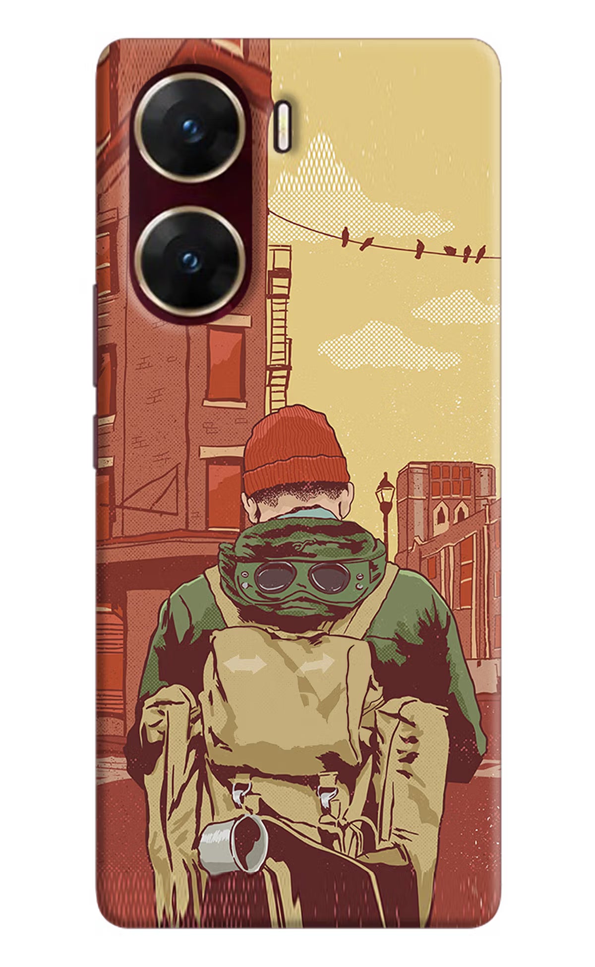 Adventurous Vivo V29E Hard Case Back Cover by Casekaro
