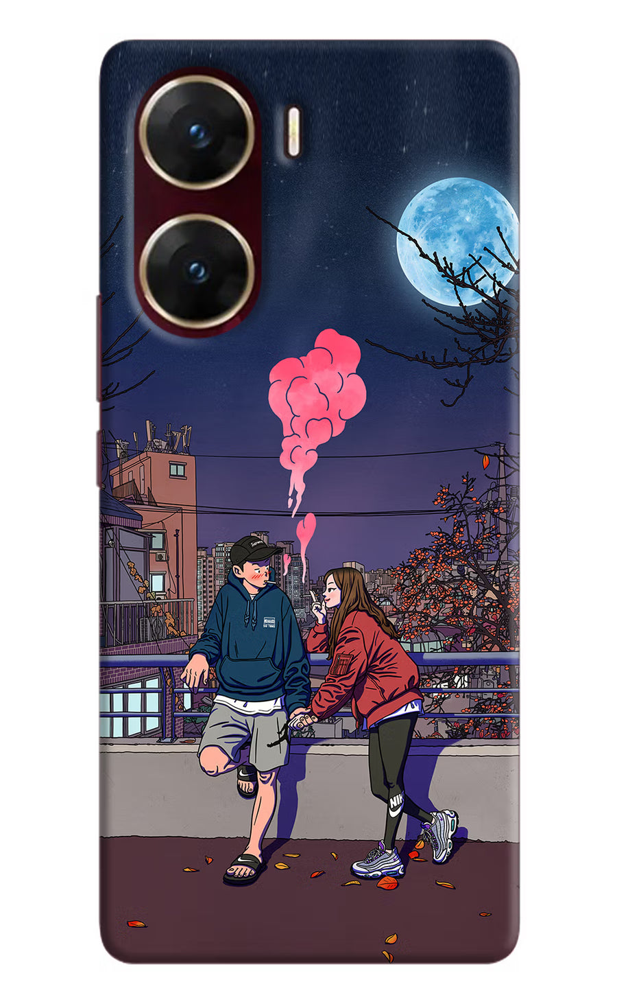 Chilling Couple Vivo V29E Back Cover, Hard case