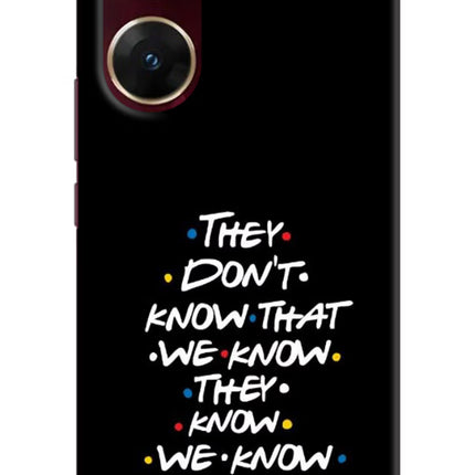 FRIENDS Dialogue Vivo V29E Hard Case Back Cover by Casekaro
