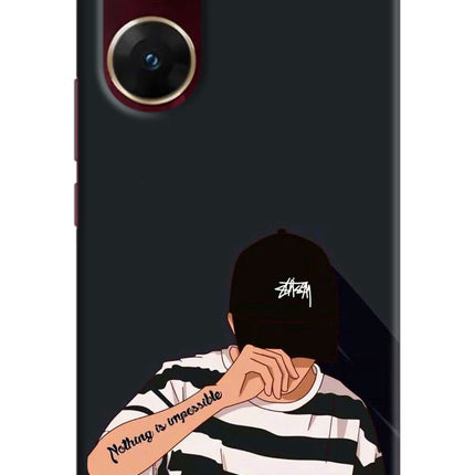 Aesthetic Boy Vivo V29E Hard Case Back Cover by Casekaro