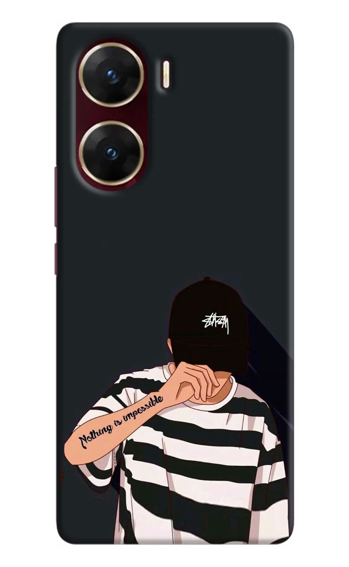 Aesthetic Boy Vivo V29E Hard Case Back Cover by Casekaro