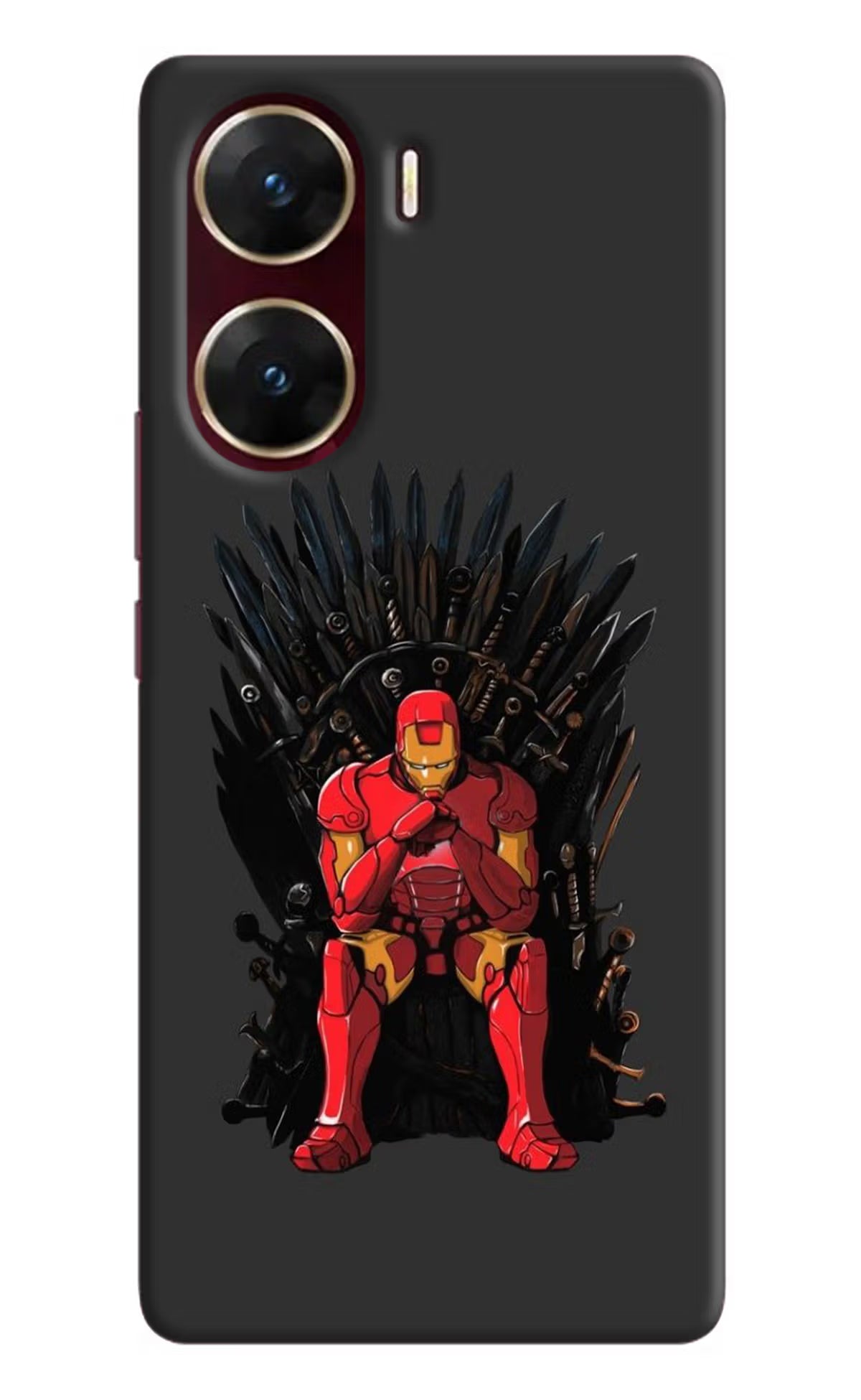 Ironman Throne Vivo V29E Hard Case Back Cover by Casekaro