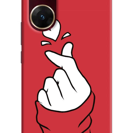 Korean Love Sign Vivo V29E Hard Case Back Cover by Casekaro