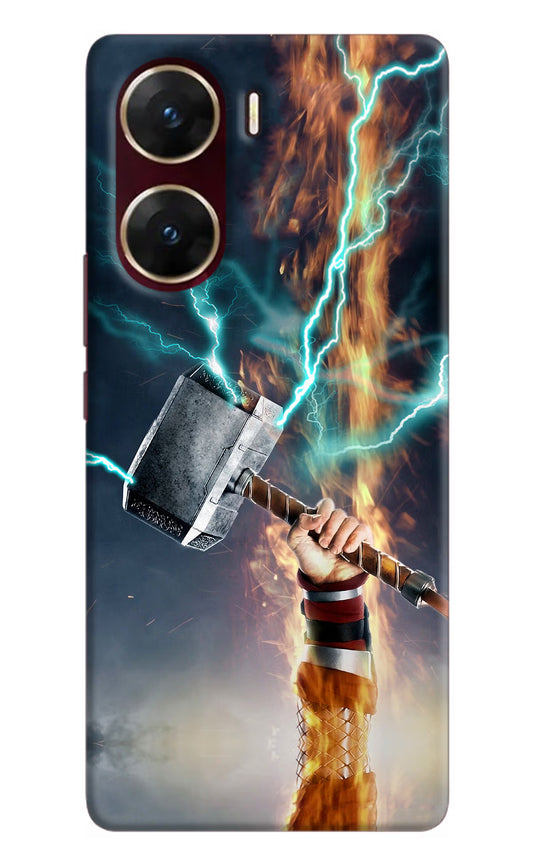 Thor Hammer Mjolnir Vivo V29E Hard Case Back Cover by Casekaro