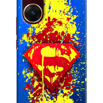 Superman logo Vivo V29E Hard Case Back Cover by Casekaro