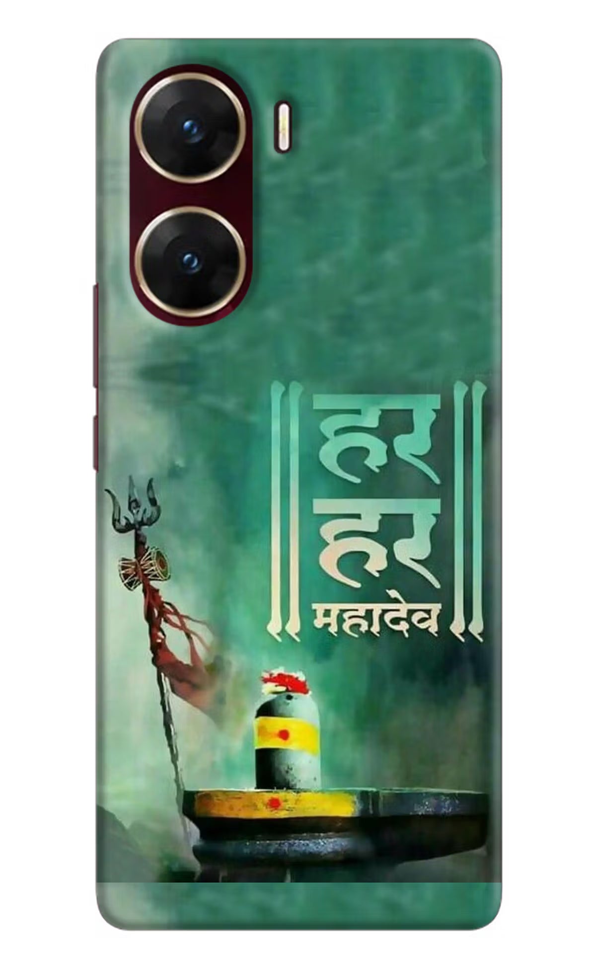 Har Har Mahadev Shivling Vivo V29E Hard Case Back Cover by Casekaro