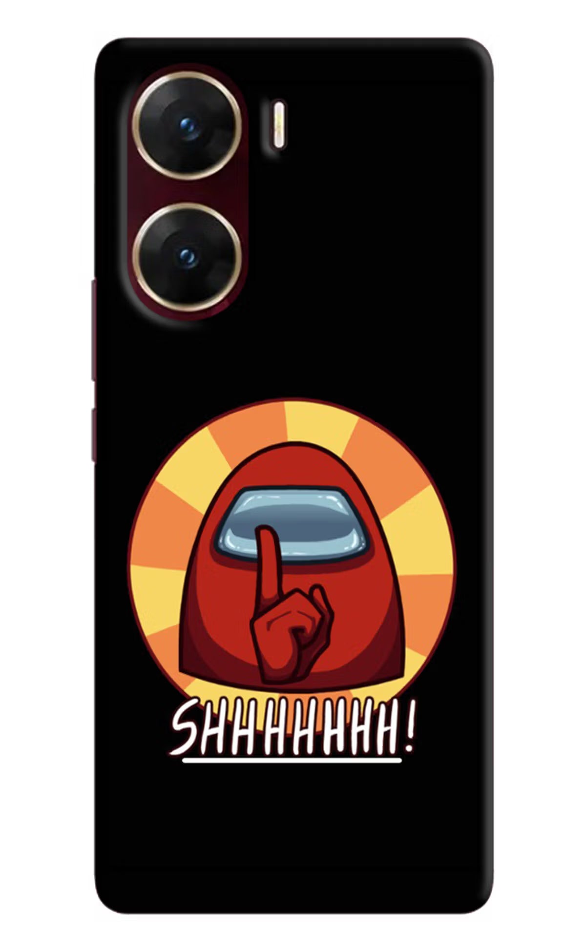 Among Us Shhh! Vivo V29E Hard Case Back Cover by Casekaro