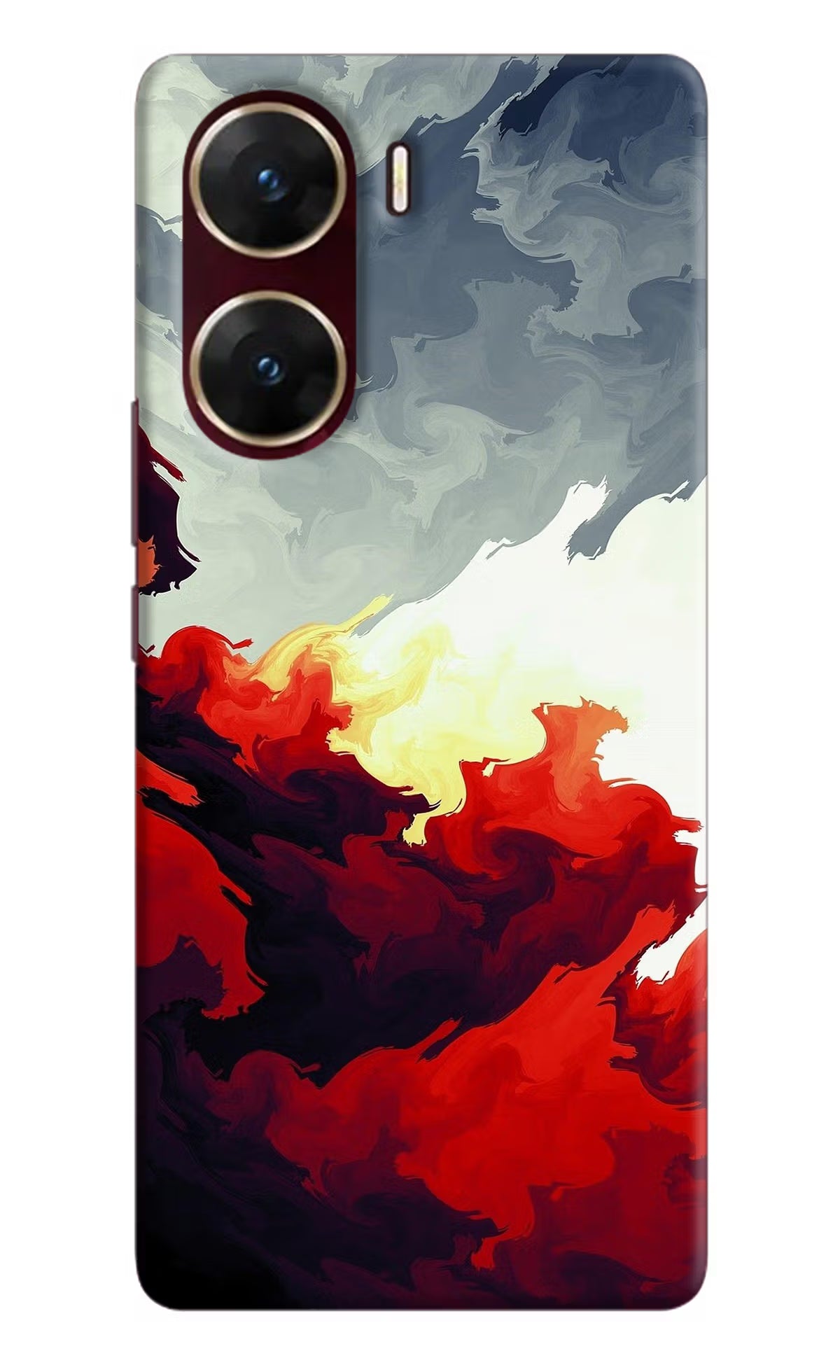 Fire Cloud Vivo V29E Hard Case Back Cover by Casekaro