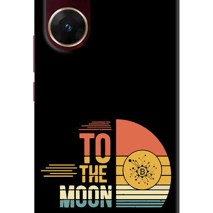 To the Moon Vivo V29E Hard Case Back Cover by Casekaro