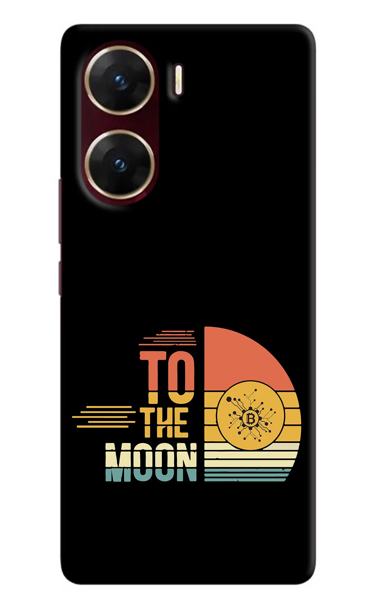 To the Moon Vivo V29E Hard Case Back Cover by Casekaro