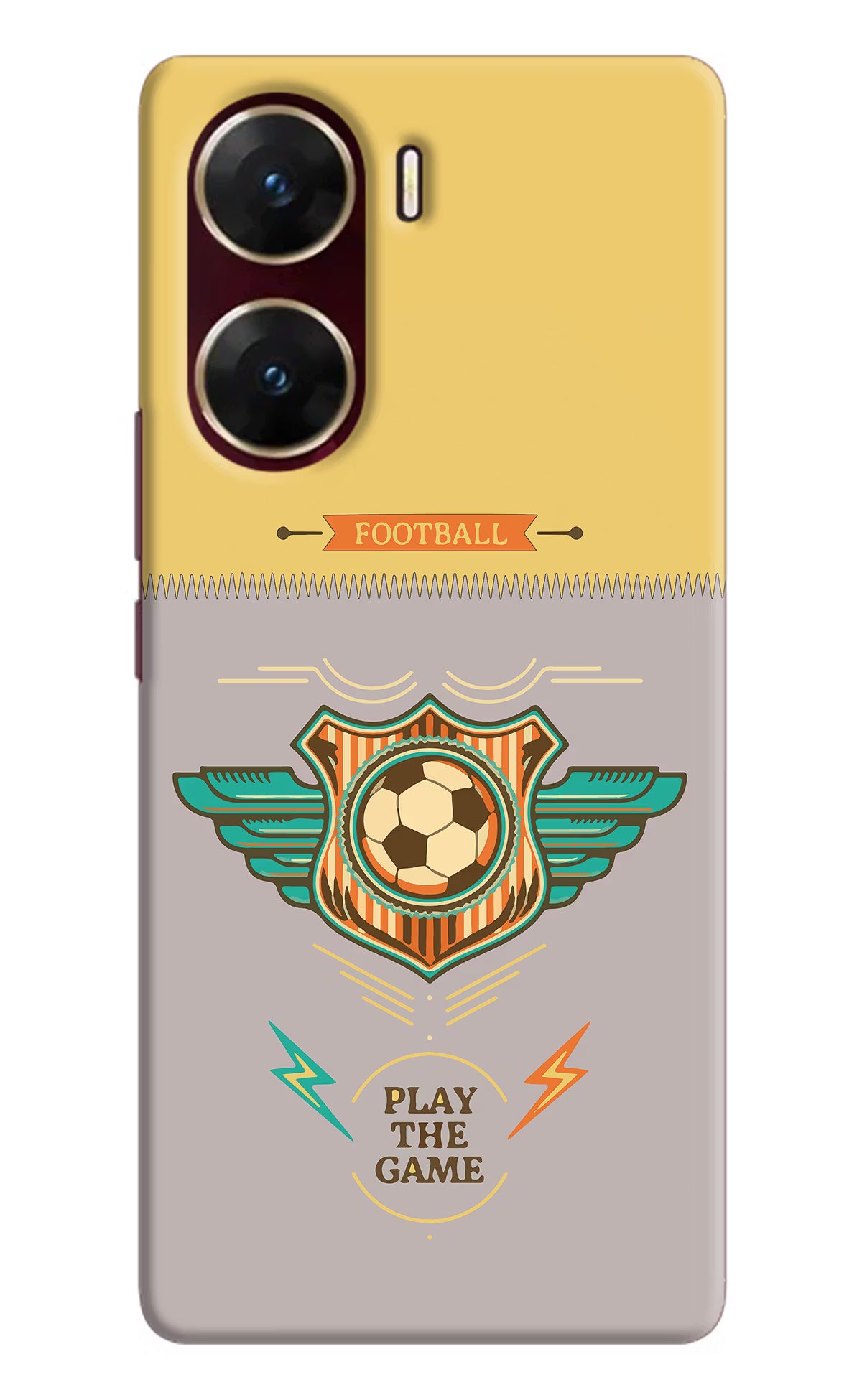 Football Vivo V29E Hard Case Back Cover by Casekaro