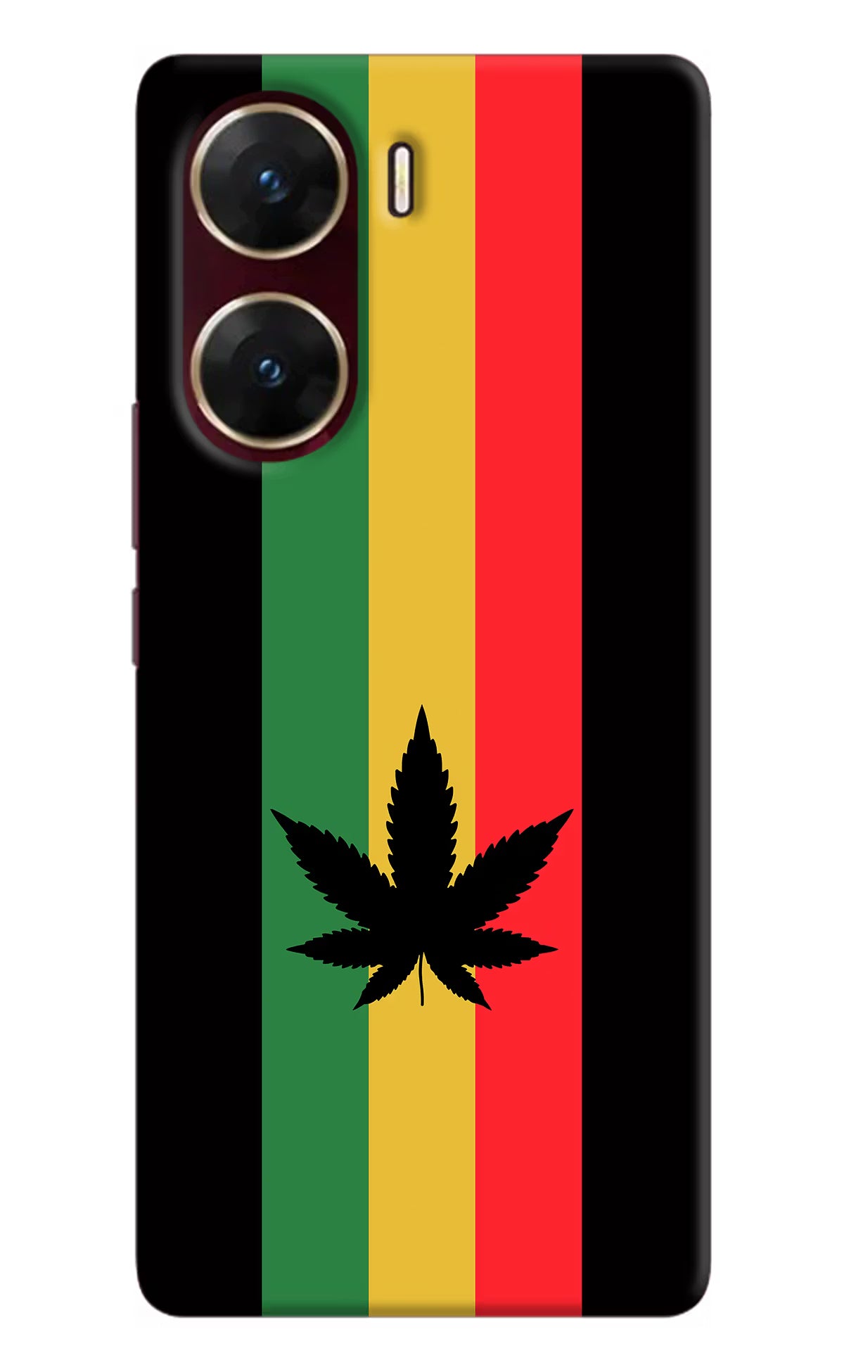 Weed Flag Vivo V29E Hard Case Back Cover by Casekaro