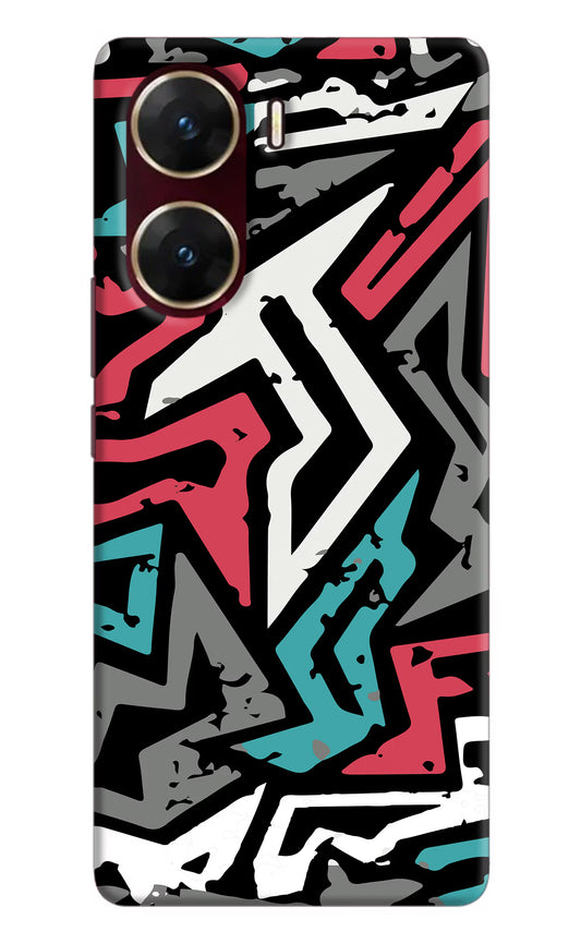 Geometric Graffiti Vivo V29E Hard Case Back Cover by Casekaro