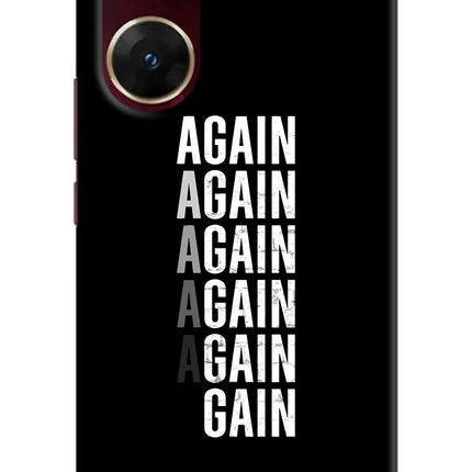 Again Again Gain Vivo V29E Hard Case Back Cover by Casekaro