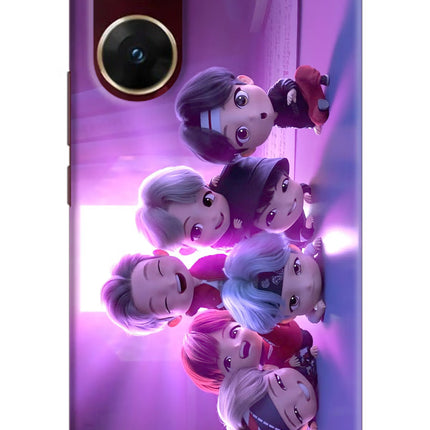 BTS Chibi Vivo V29E Hard Case Back Cover by Casekaro