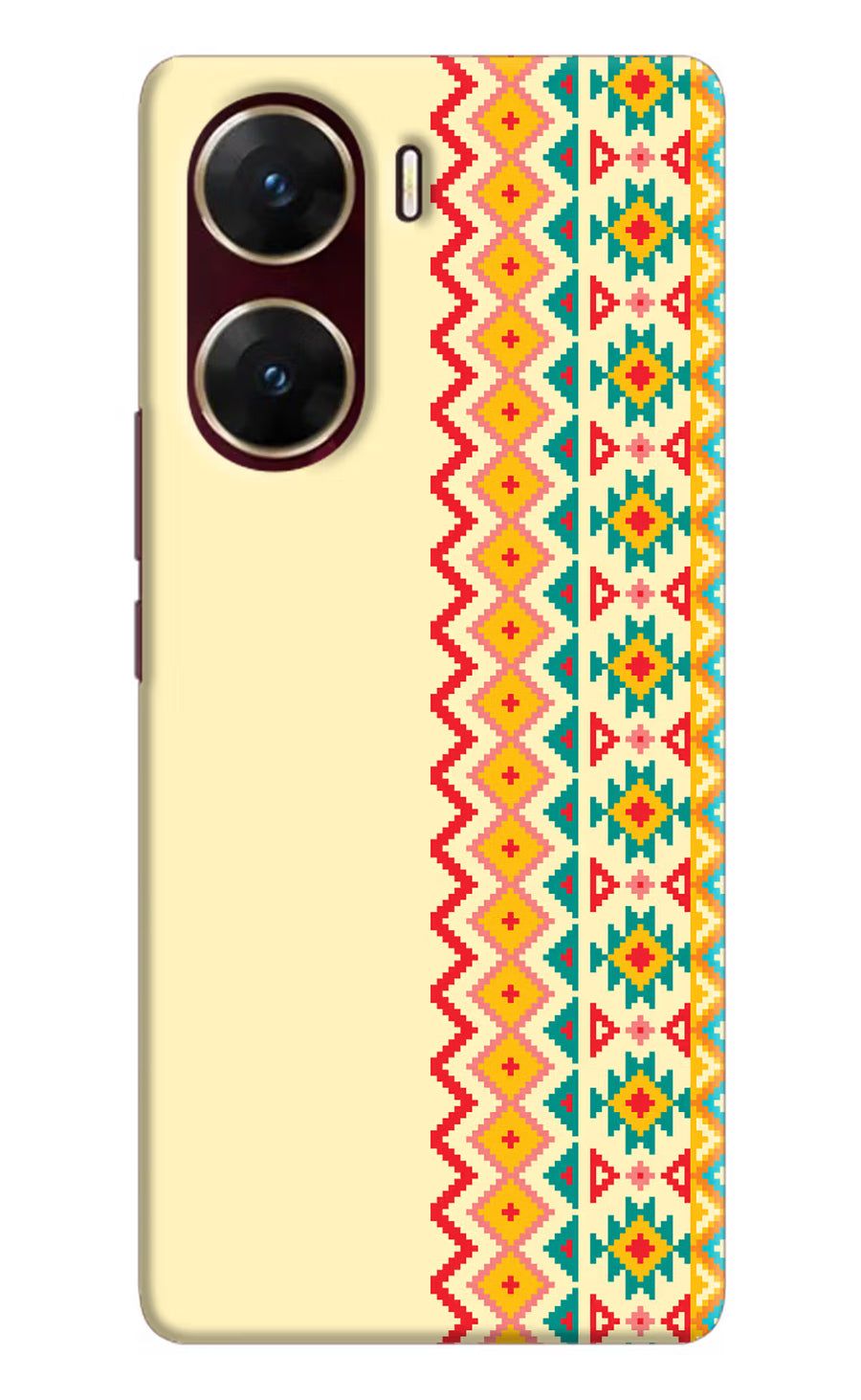 Ethnic Seamless Vivo V29E Back Cover, Hard case
