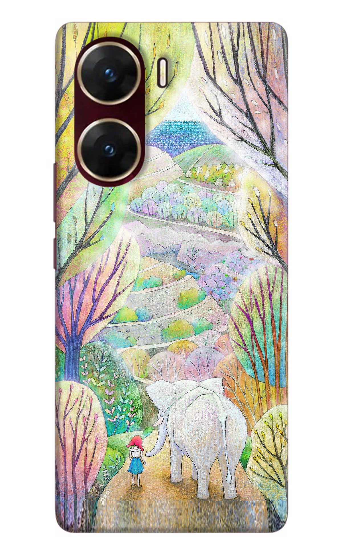Nature Painting Vivo V29E Hard Case Back Cover by Casekaro