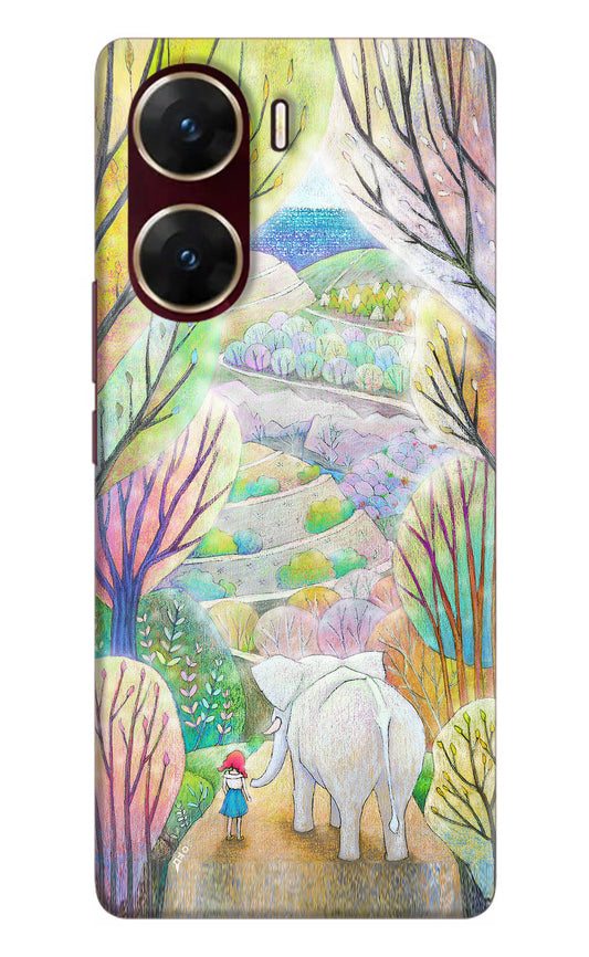 Nature Painting Vivo V29E Hard Case Back Cover by Casekaro