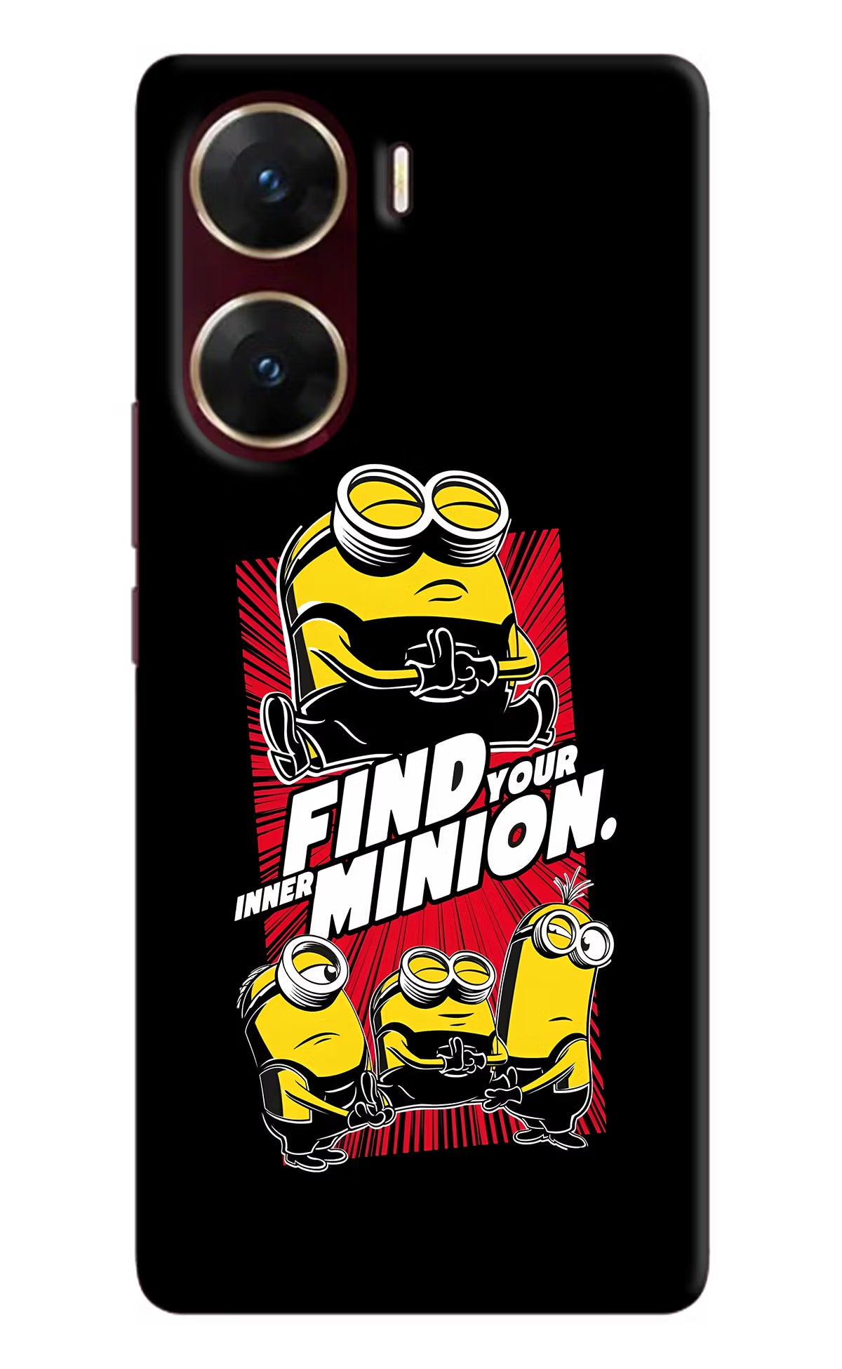 Find your inner Minion Vivo V29E Hard Case Back Cover by Casekaro