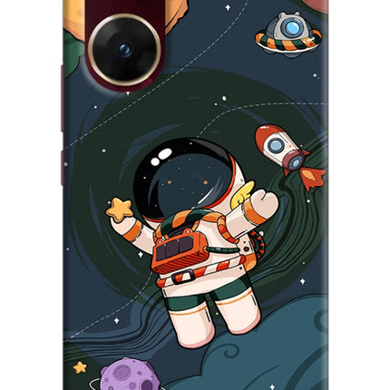 Cartoon Astronaut Vivo V29E Hard Case Back Cover by Casekaro
