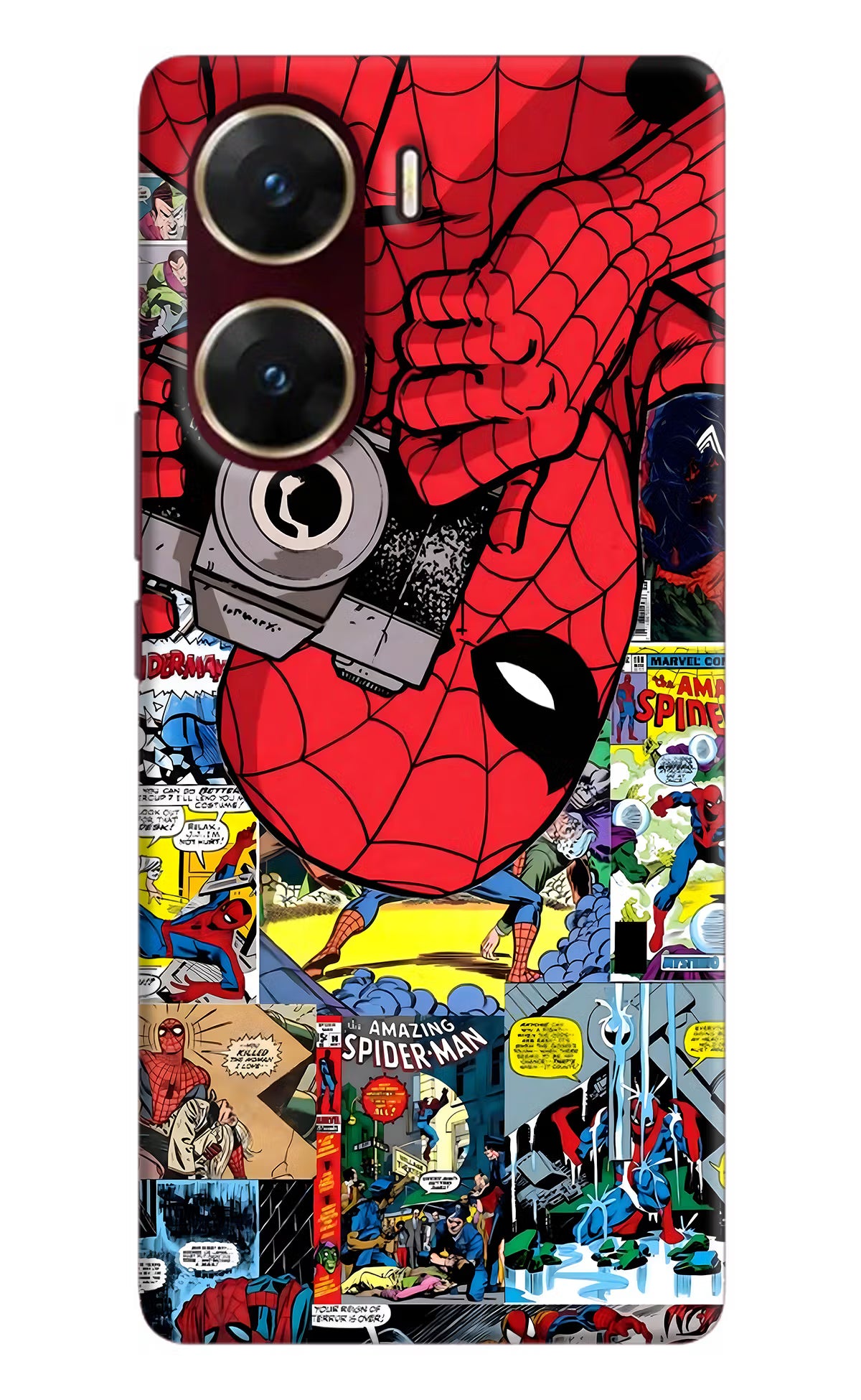 Spider Man Vivo V29E Hard Case Back Cover by Casekaro