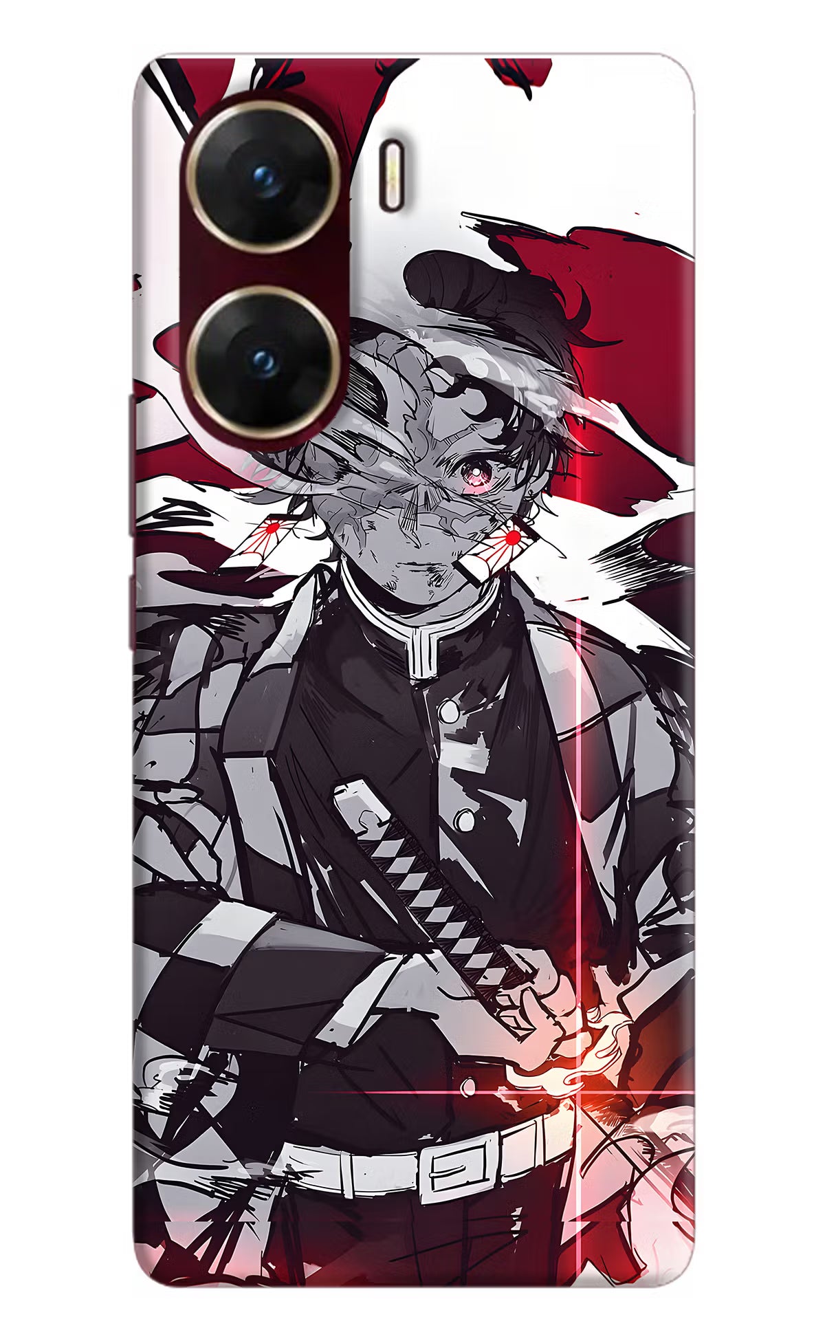 Demon Slayer Vivo V29E Hard Case Back Cover by Casekaro