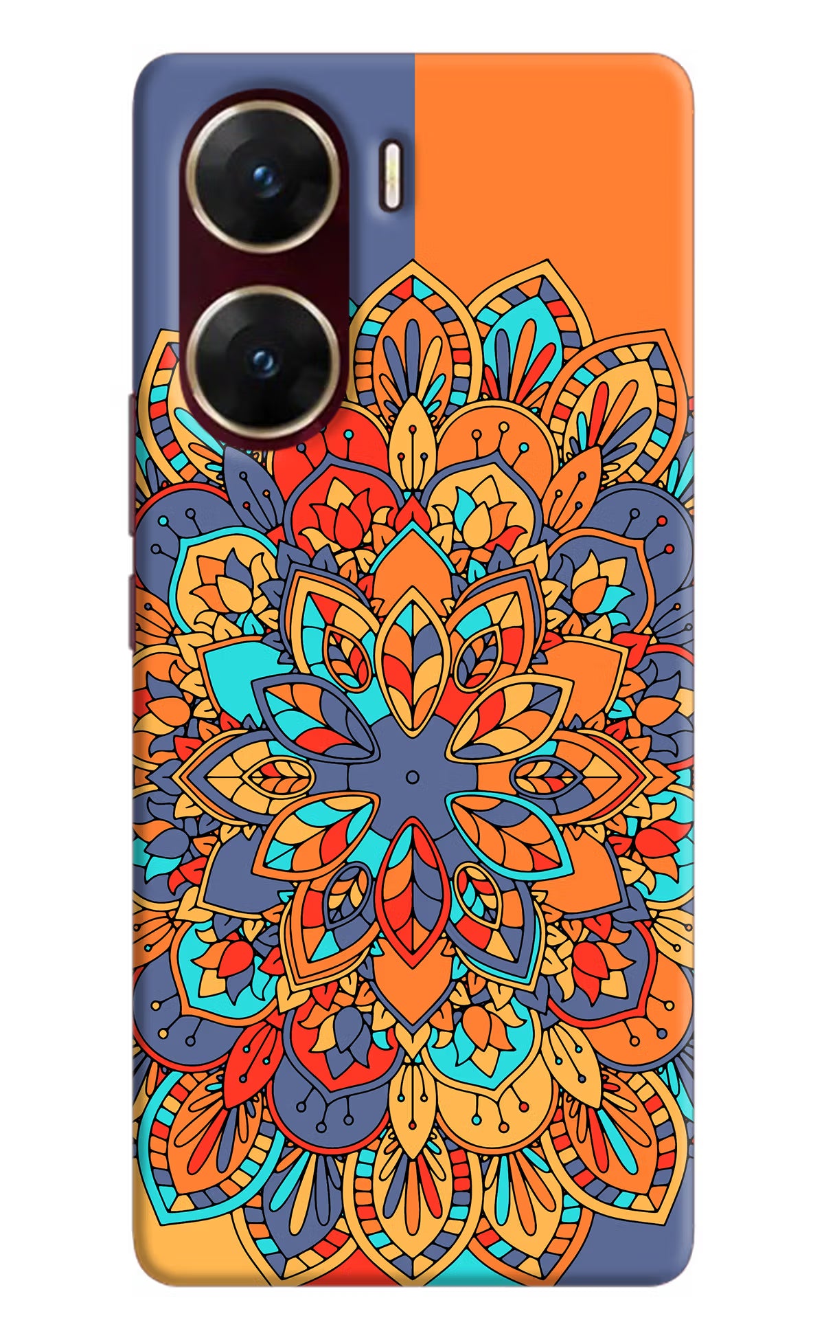 Color Mandala Vivo V29E Hard Case Back Cover by Casekaro
