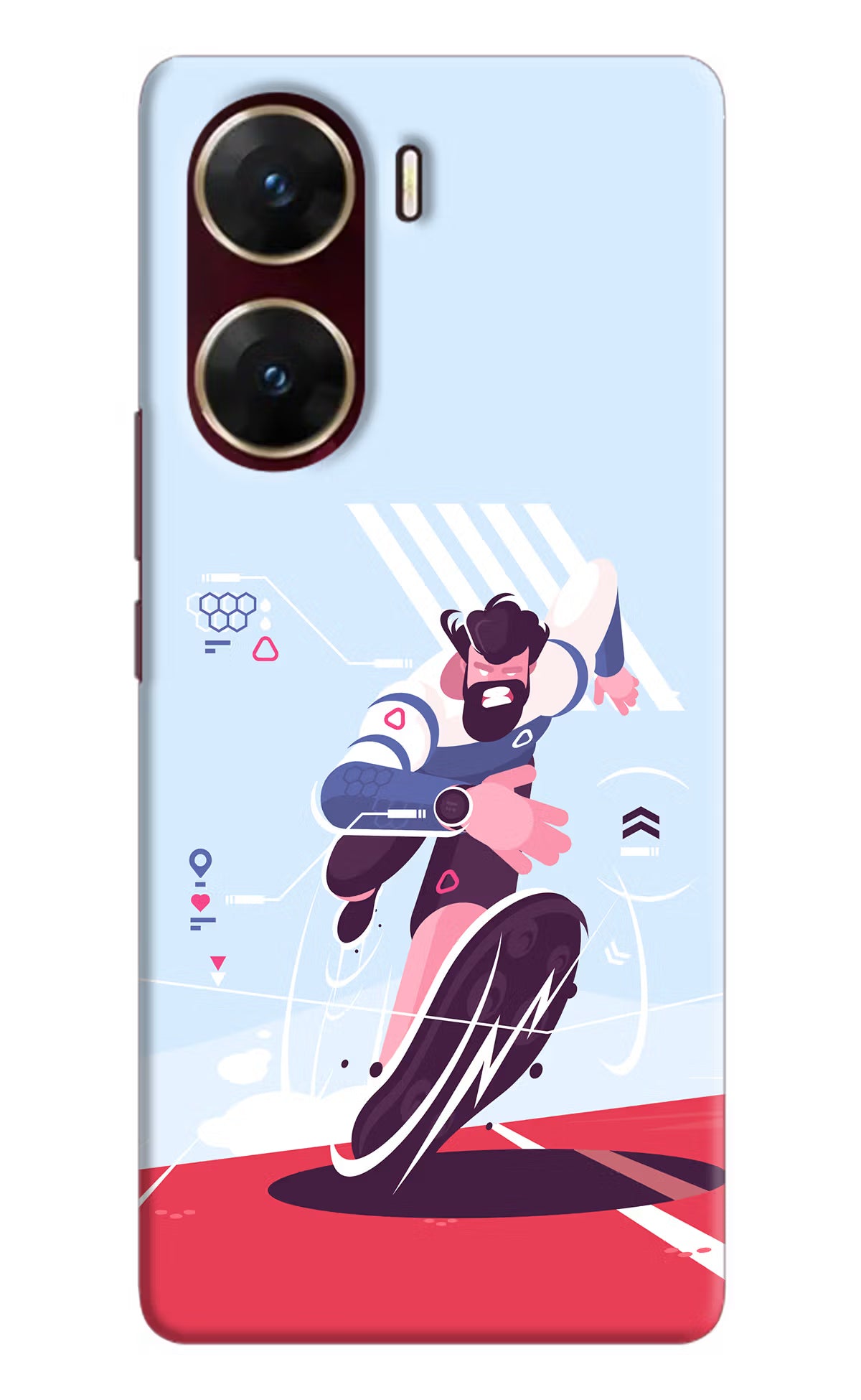 Run Pro Vivo V29E Hard Case Back Cover by Casekaro