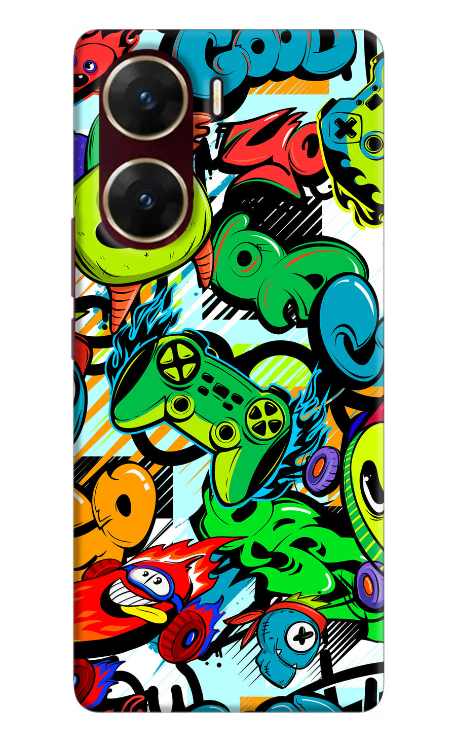 Game Doodle Vivo V29E Back Cover, Hard case