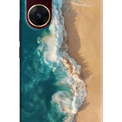 Ocean Beach Vivo V29E Hard Case Back Cover by Casekaro