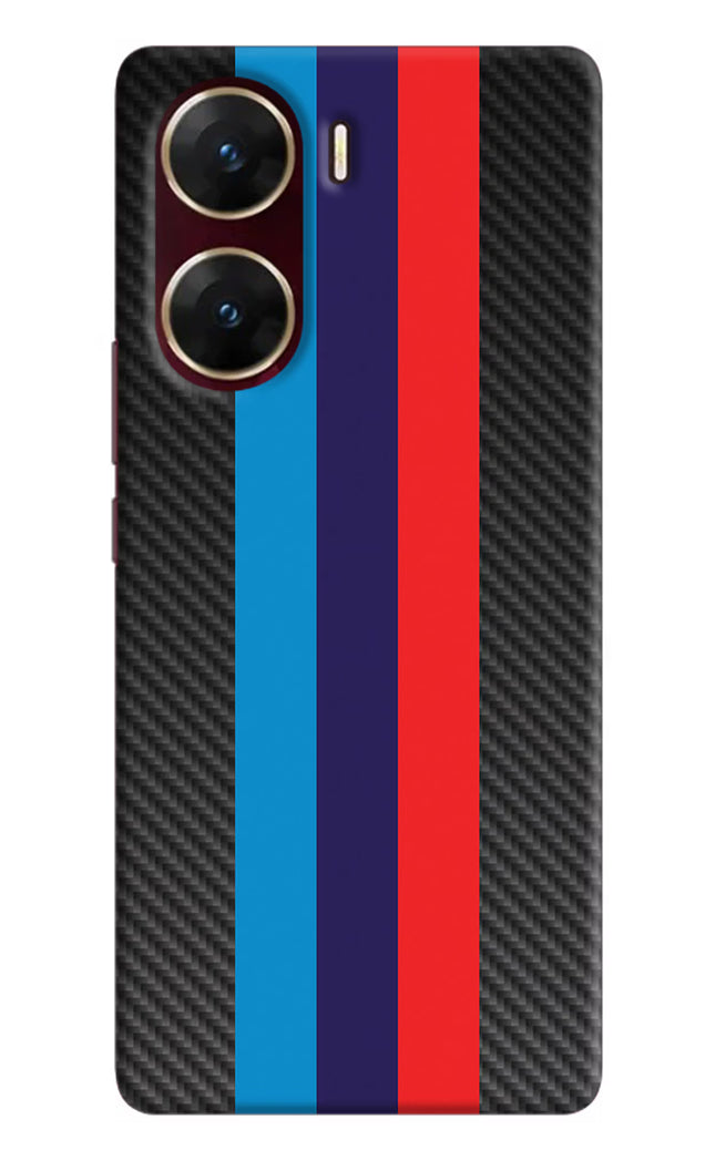 BMW Stripes Pattern Vivo V29E Hard Case Back Cover by Casekaro