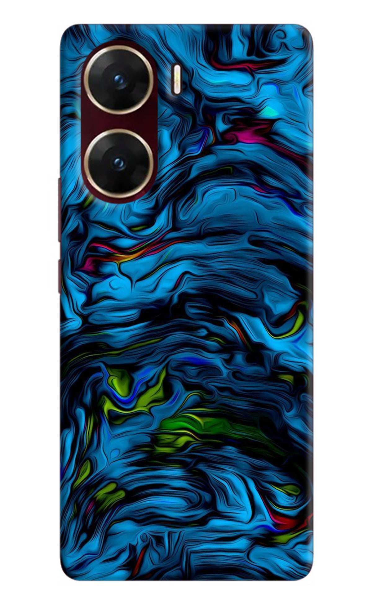 Dark Blue Abstract Vivo V29E Back Cover