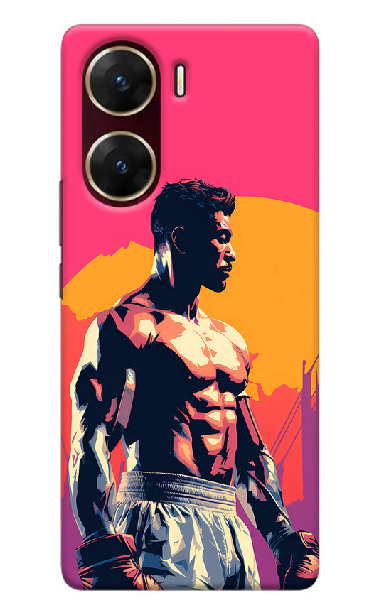 Sunset Warrior (AI Generated) Vivo V29E Back Cover