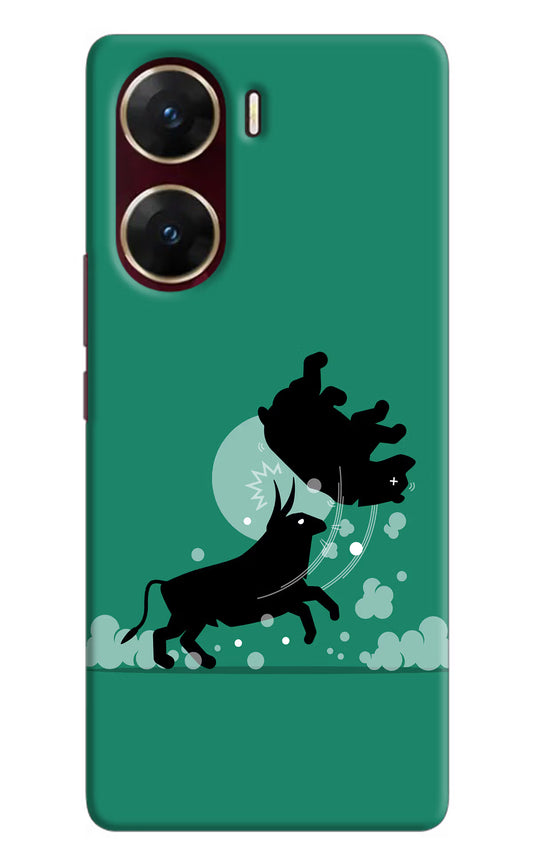 Bull Conqueror Vivo V29E Hard Case Back Cover by Casekaro