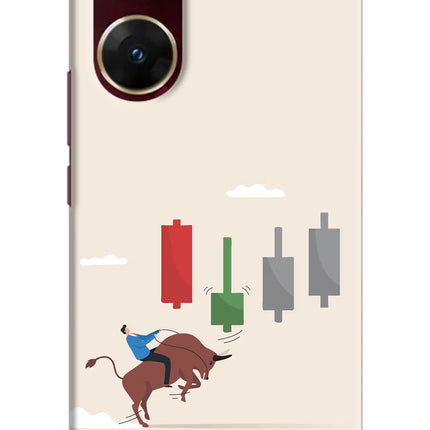 Bull Trading Momentum Vivo V29E Hard Case Back Cover by Casekaro
