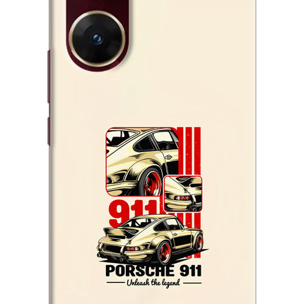 Classic Porsche 911 Vivo V29E Hard Case Back Cover by Casekaro