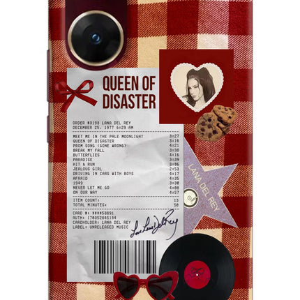 Queen of Disaster Vivo V29E Hard Case Back Cover by Casekaro