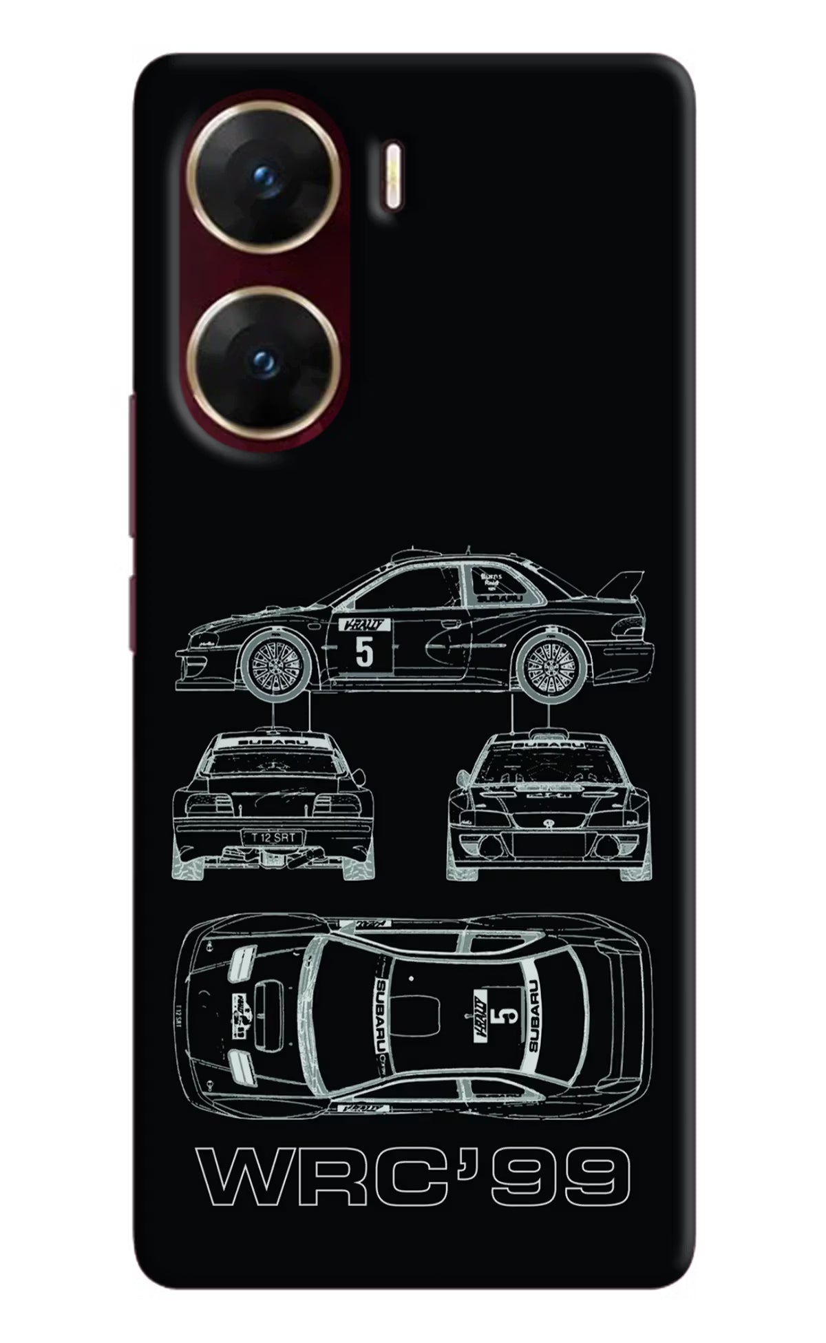 WRC'99 Vivo V29E Hard Case Back Cover by Casekaro