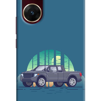 Retro Garage Vibe Vivo V29E Hard Case Back Cover by Casekaro