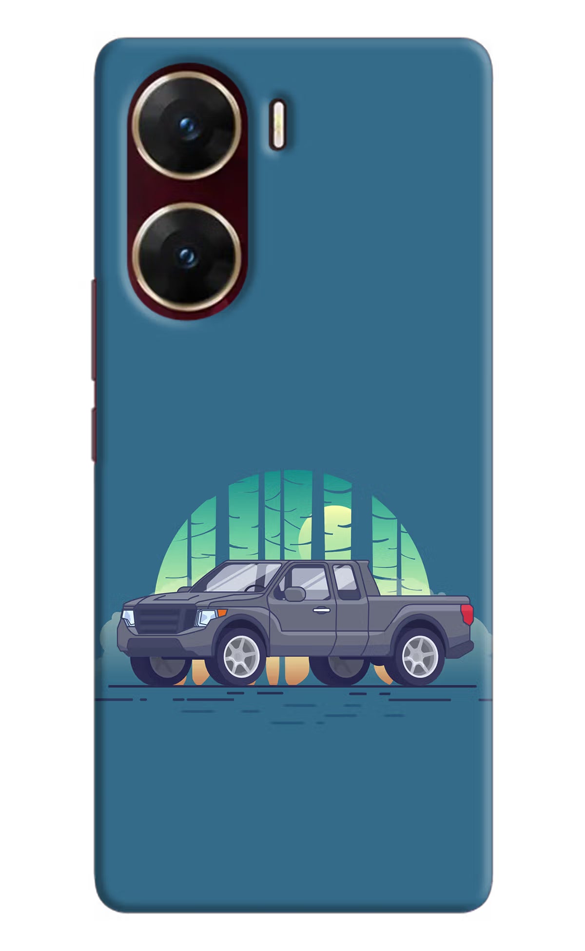 Retro Garage Vibe Vivo V29E Hard Case Back Cover by Casekaro